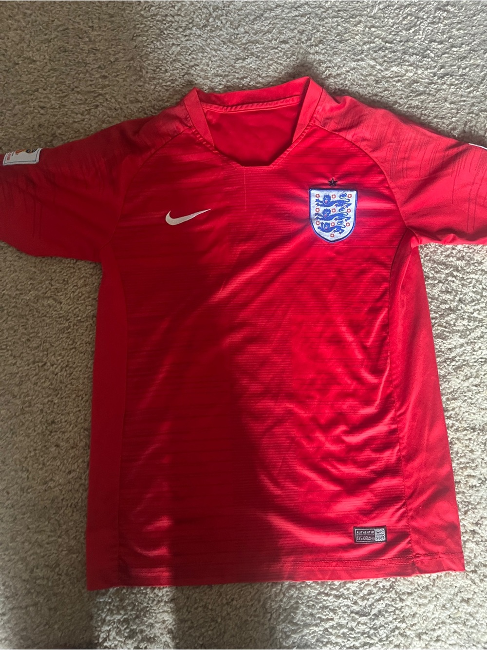 Nike Kids Red England Football Shirt